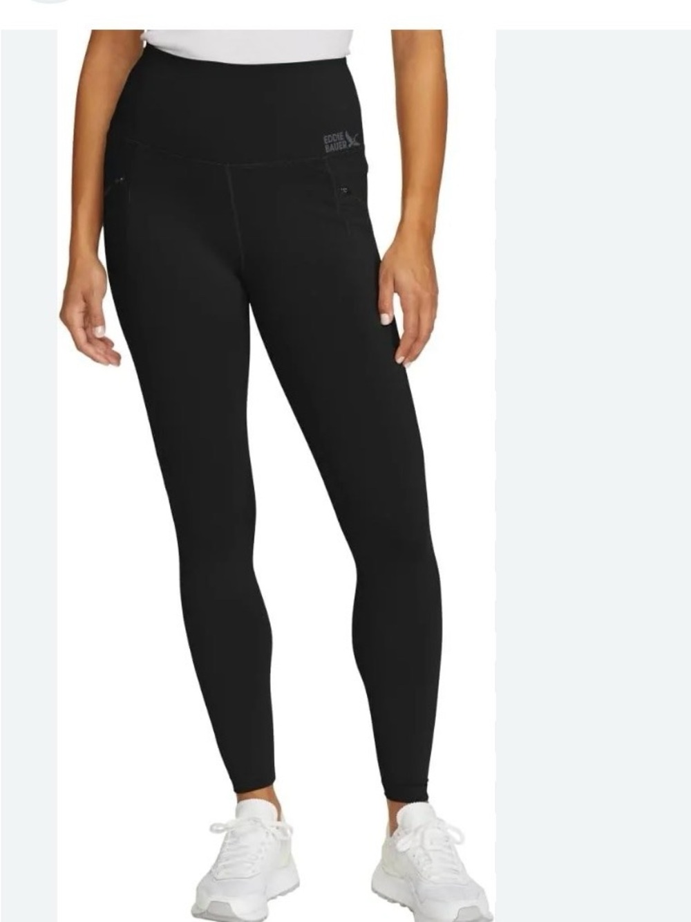 Eddie Bauer Black Performance Leggings with Side Pockets - Picture 2 of 4